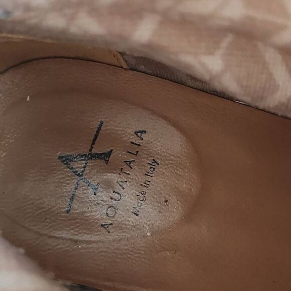 AQUATALIA LAILA WATER RESISTANT ZIP BOOTIE OFF WHITE LEATHER 6 M - Picture 11 of 12